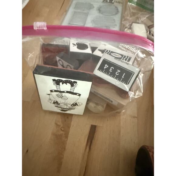 VINTAGE Rubber Stamps Lot + 60 Animals, Botanical, Baskets +More - Picture 5 of 7